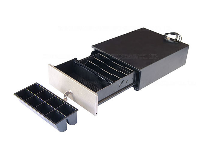 Cassetto compatto dei contanti di posizione mini 240 di HS-240B con la parte anteriore dell'acciaio inossidabile